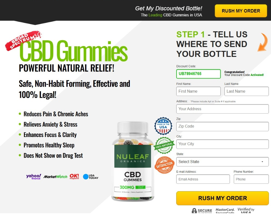 NuLeaf Organics CBD Gummies